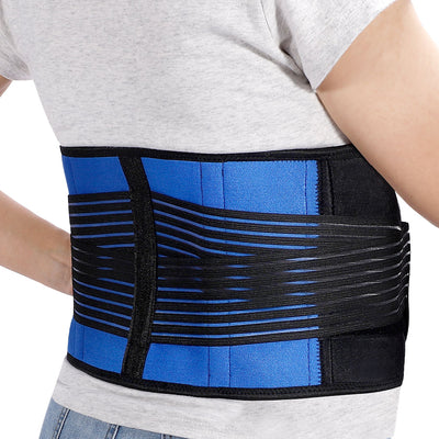 Fivali Back Belt Support Providing Breathability-BBF037-01-Blue-G