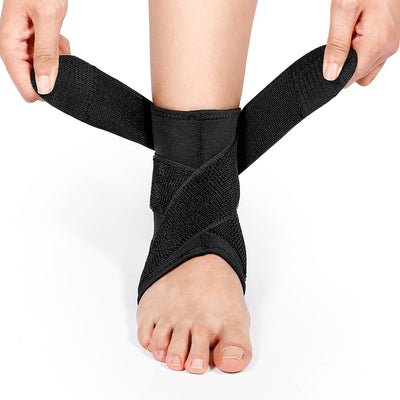 Fivali Ankle Compression Wrap-ABF034-Black-01-XS