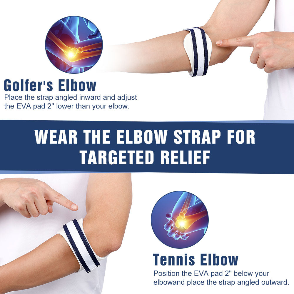 Fivali Adjustable Elbow Strap-EBF083-01-White-01