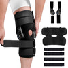 Fivali Hinged Knee Brace-KBF062-01-Black-Straps