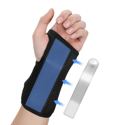 Fivali Wrist Brace for Sprain-WBF047-01-Open-Black-03