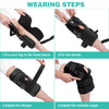 Fivali Hinged Knee Brace-KBF062-01-Black-Wear