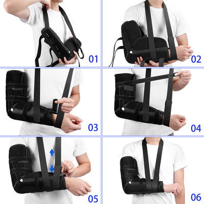 Fivali Elbow Sling for Arm Stability-EBF026-01-Black-Wear