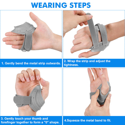 Fivali Thumb Brace-WBF068-01-Grey-Wear