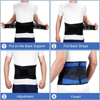 Fivali Back Belt Support Providing Breathability-BBF037-01-Blue-Wear