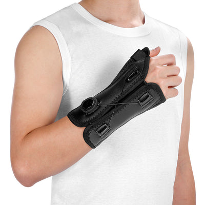 Fivali Wrist Brace for Sprain-WBF047-01-Thumb-Black-Right